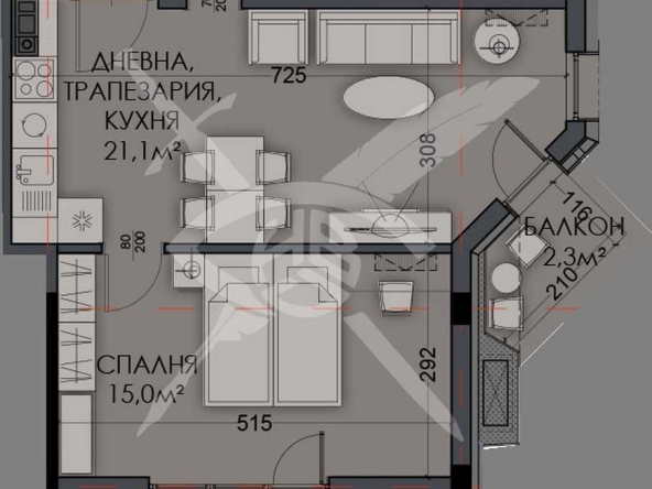 Двустаен апартамент в Варна, Виница - 65 кв.м за 1305 €/кв.м - Снимка #1