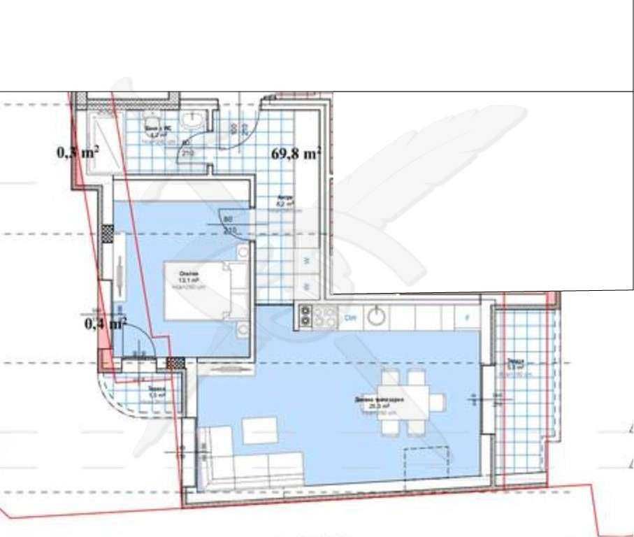 Двустаен апартамент в Пловдив, Център - 85 кв.м за 1046 €/кв.м - Снимка #1