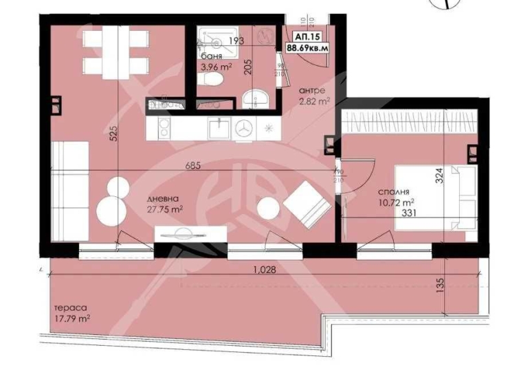 Двустаен апартамент в Созопол - 91 кв.м за 735 €/кв.м - Снимка #1