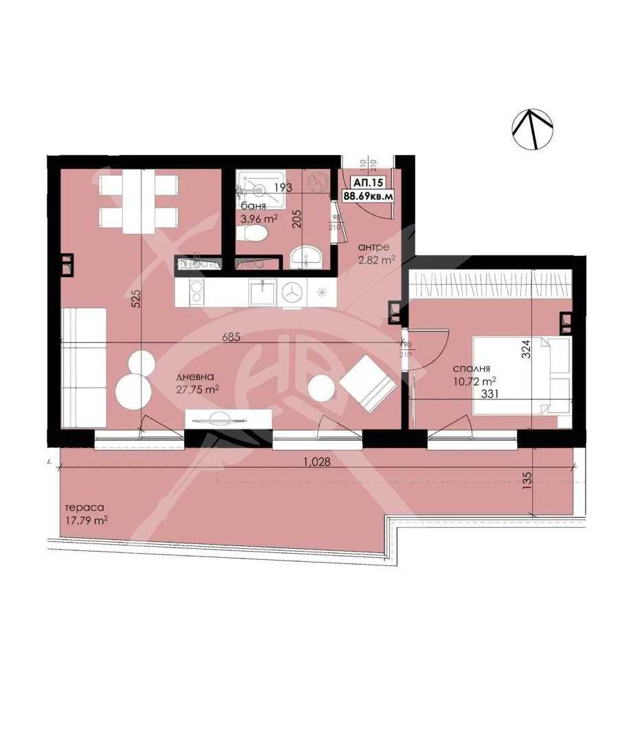 Двустаен апартамент в Созопол - 91 кв.м за 735 €/кв.м - Снимка #1