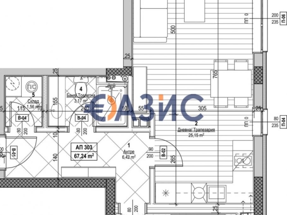 Двустаен апартамент в Несебър - 79 кв.м за 1517 €/кв.м - Снимка #1