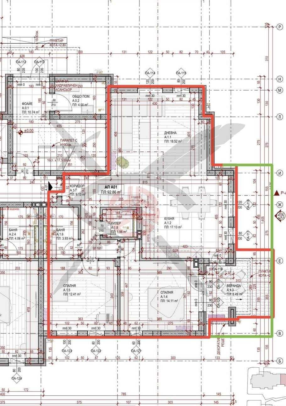 Тристаен апартамент в Пловдив, Остромила - 105 кв.м за 620 €/кв.м - Снимка #1
