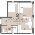 Едностаен апартамент в Пловдив, Кършияка - 45 кв.м за 2169 €/кв.м - Снимка #1