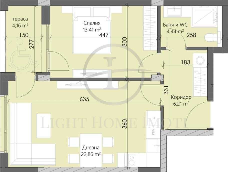 Двустаен апартамент в Пловдив, Кършияка - 74 кв.м за 1256 €/кв.м - Снимка #1