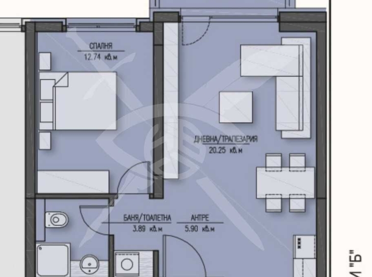 Двустаен апартамент в София, Зона Б-5 - 80 кв.м за 2475 €/кв.м - Снимка #1