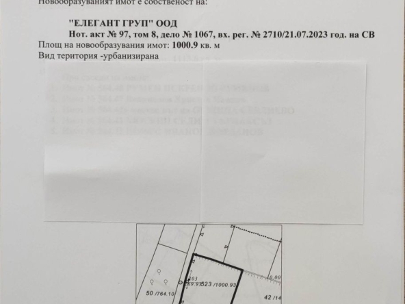 Парцел в Севлиево - 1000 кв.м за 12 €/кв.м - Снимка #1