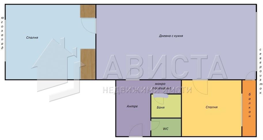 Тристаен апартамент в София, Борово - 67 кв.м за 2463 €/кв.м - Снимка #1