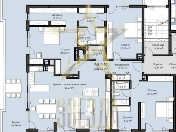 Четиристаен апартамент в Пловдив, Христо Смирненски - 405 кв.м за 1420 €/кв.м - Снимка #1
