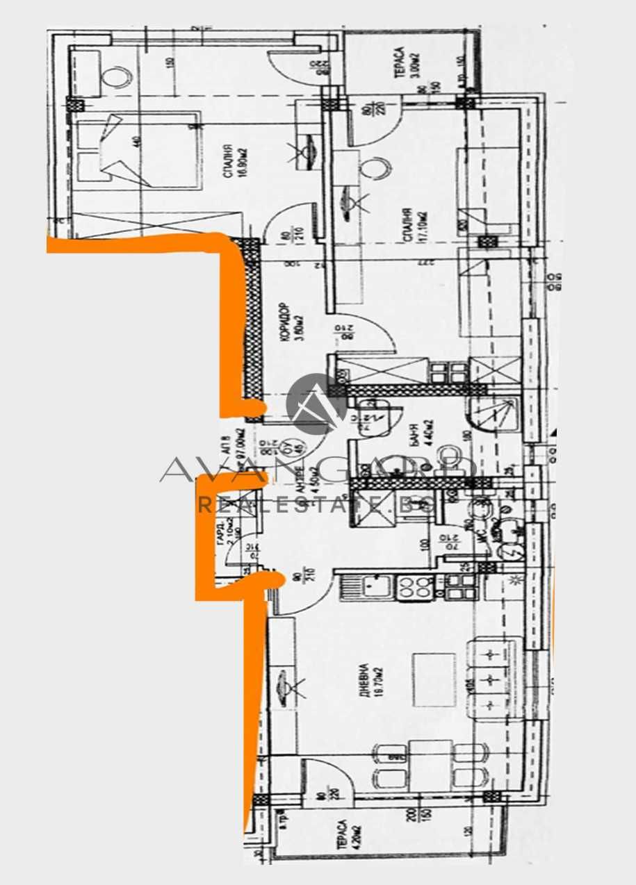 Тристаен апартамент в Пловдив, Център - 121 кв.м за 2244 €/кв.м - Снимка #1