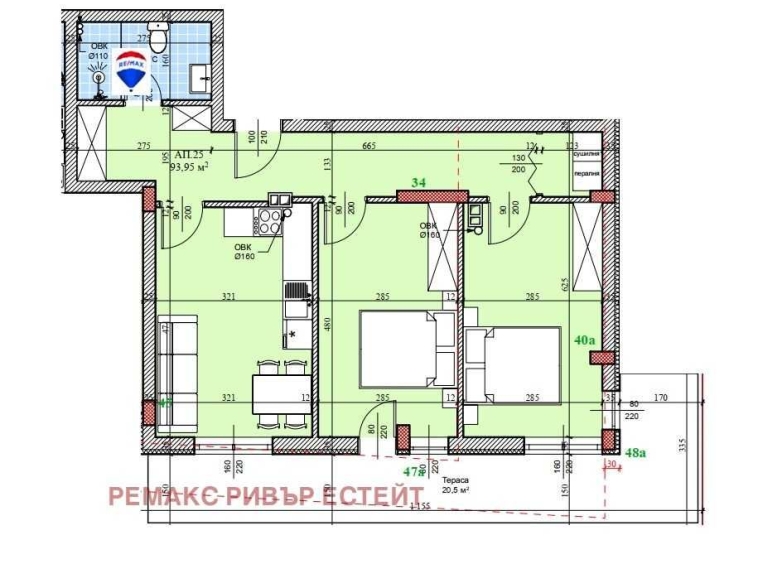 Тристаен апартамент в Русе, Широк център - 116 кв.м за 662 €/кв.м - Снимка #1