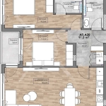 Тристаен апартамент в Пловдив, Кършияка - 107 кв.м за 551 €/кв.м - Снимка #1