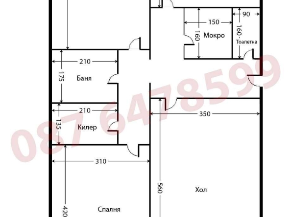 Тристаен апартамент в София, Разсадника - 84 кв.м за 1054 €/кв.м - Снимка #1