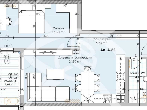 Двустаен апартамент в Пловдив, Кършияка - 89 кв.м за 860 €/кв.м - Снимка #1