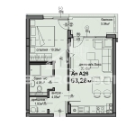 Двустаен апартамент в София, Люлин 5 - 63 кв.м за 1432 €/кв.м - Снимка #1