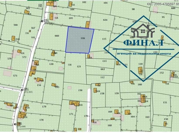 Парцел в Шумен, м-т Под Манастира - 1153 кв.м за 11 €/кв.м - Снимка #1