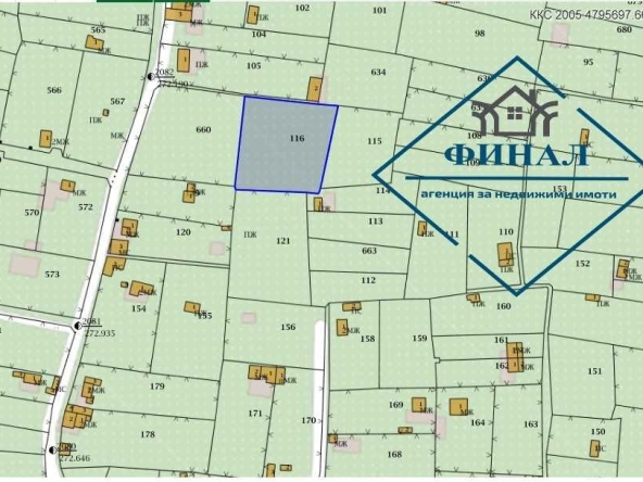 Парцел в Шумен, м-т Под Манастира - 1153 кв.м за 11 €/кв.м - Снимка #1