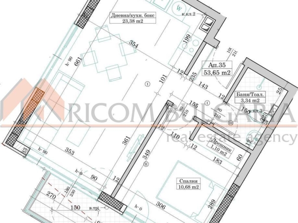 Двустаен апартамент в Варна, Виница - 59 кв.м за 1589 €/кв.м - Снимка #1