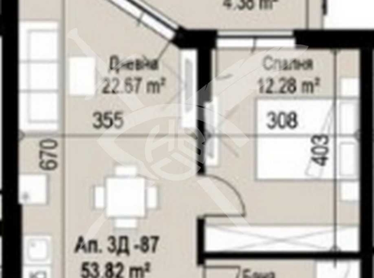 Двустаен апартамент в София, Банишора - 64 кв.м за 997 €/кв.м - Снимка #1