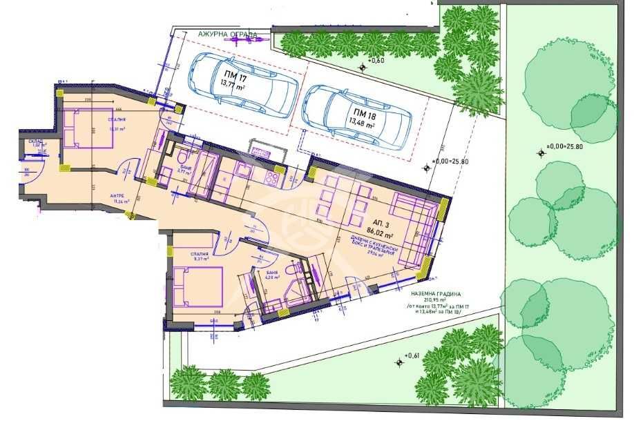 Тристаен апартамент в Бургас, Сарафово - 86 кв.м за 3431 €/кв.м - Снимка #1