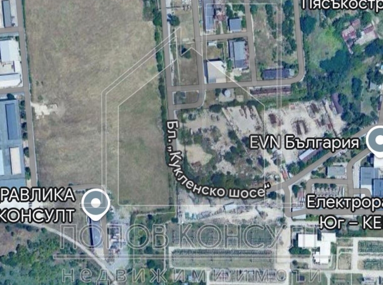 Парцел в Пловдив, Индустриална зона - Юг - 1668 кв.м за 200 €/кв.м - Снимка #1