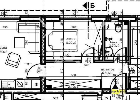 Тристаен апартамент в Пловдив, Христо Смирненски - 72 кв.м за 1160 €/кв.м - Снимка #1