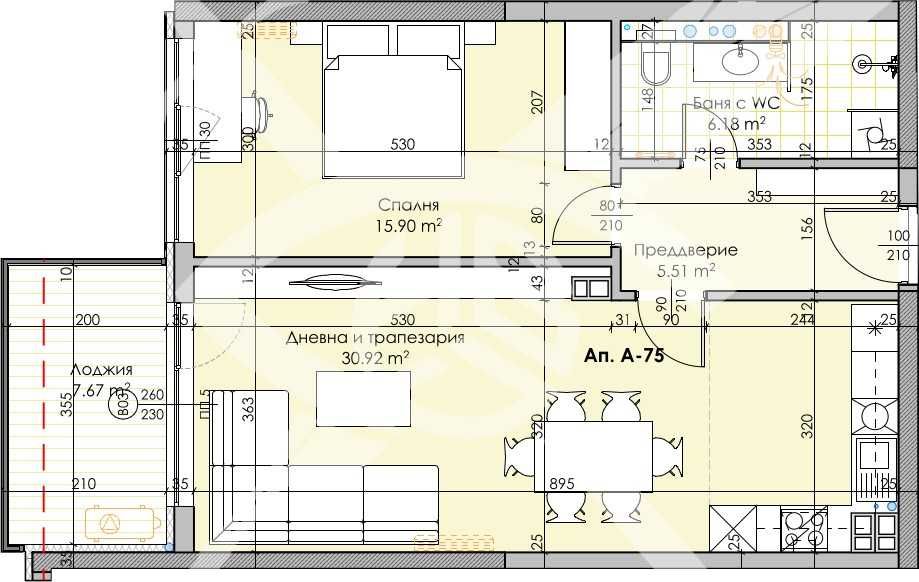 Двустаен апартамент в Пловдив, Кършияка - 89 кв.м за 920 €/кв.м - Снимка #1