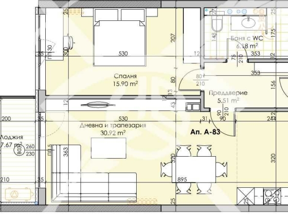 Двустаен апартамент в Пловдив, Кършияка - 89 кв.м за 1803 €/кв.м - Снимка #1