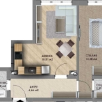 Двустаен апартамент в Пловдив, Христо Смирненски - 63 кв.м за 969 €/кв.м - Снимка #1