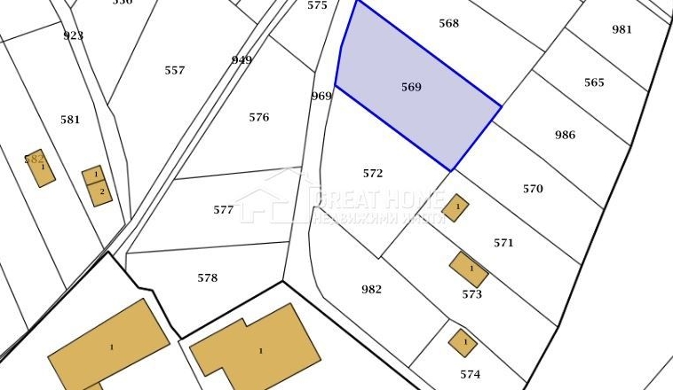 Парцел в Търговище, Вилна зона - 983 кв.м за 10 €/кв.м - Снимка #1