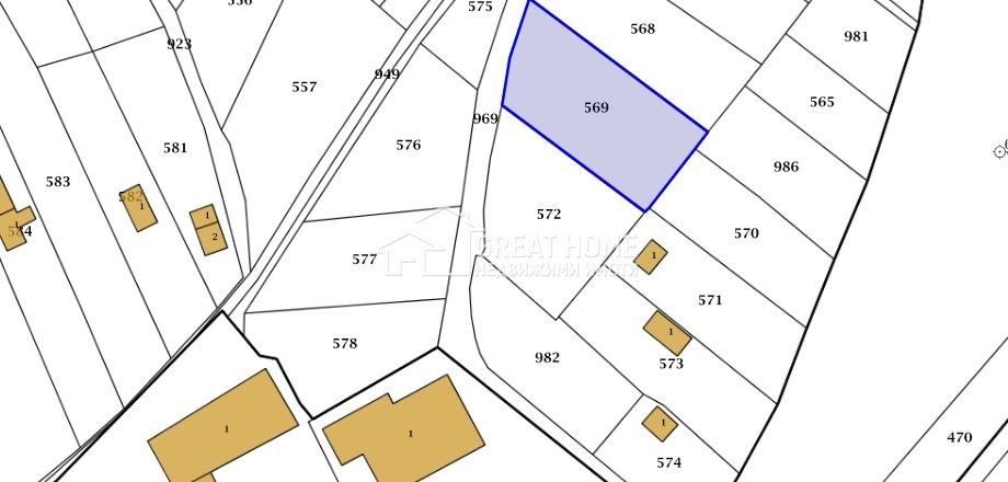 Парцел в Търговище, Вилна зона - 983 кв.м за 23 €/кв.м - Снимка #1