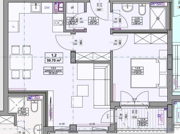 Двустаен апартамент в София, Люлин 10 - 60 кв.м за 2334 €/кв.м - Снимка #1