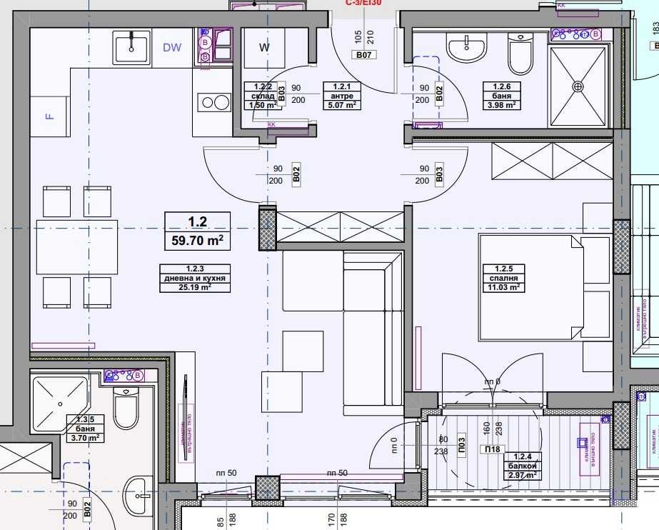 Двустаен апартамент в София, Люлин 10 - 60 кв.м за 2334 €/кв.м - Снимка #1