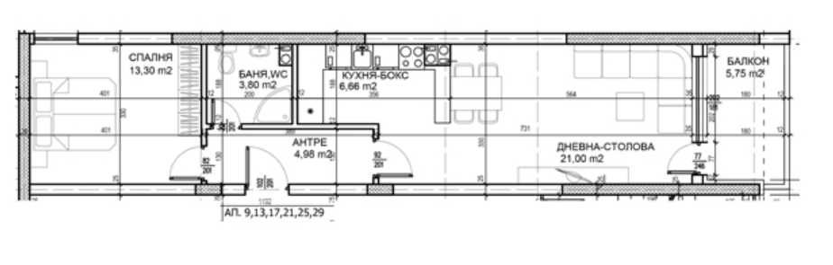 Двустаен апартамент в Пловдив, Тракия - 72 кв.м за 673 €/кв.м - Снимка #1