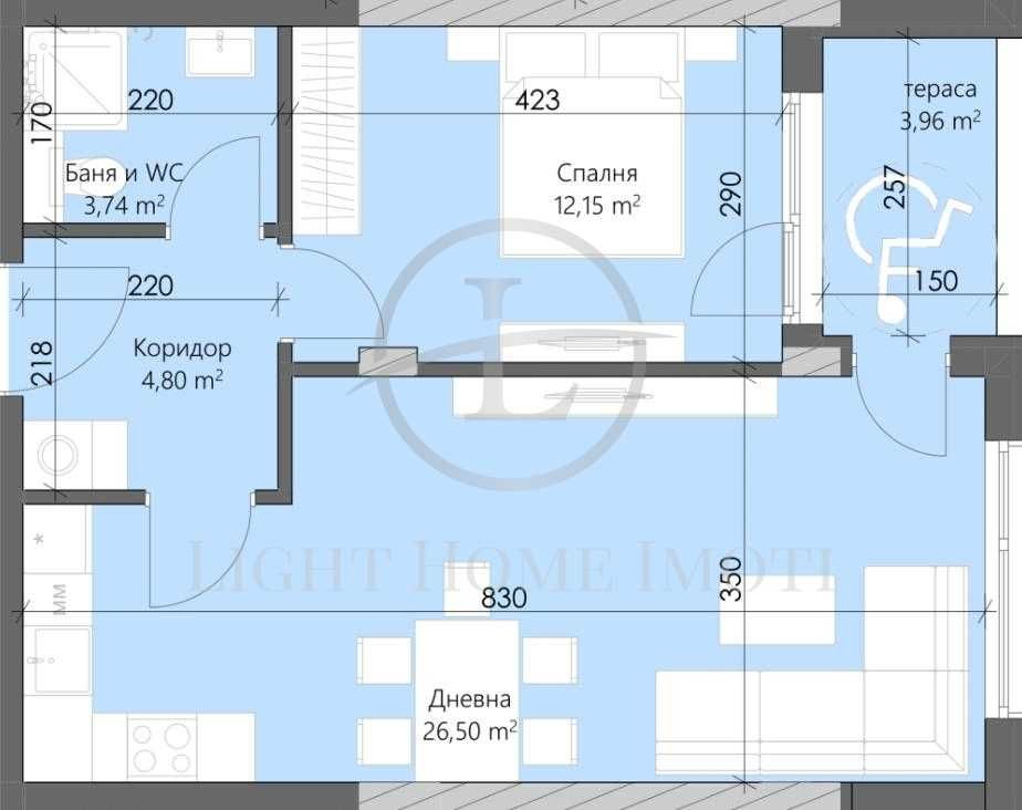 Двустаен апартамент в Пловдив, Кършияка - 71 кв.м за 1250 €/кв.м - Снимка #1