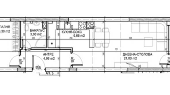 Двустаен апартамент в Пловдив, Тракия - 72 кв.м за 662 €/кв.м - Снимка #1