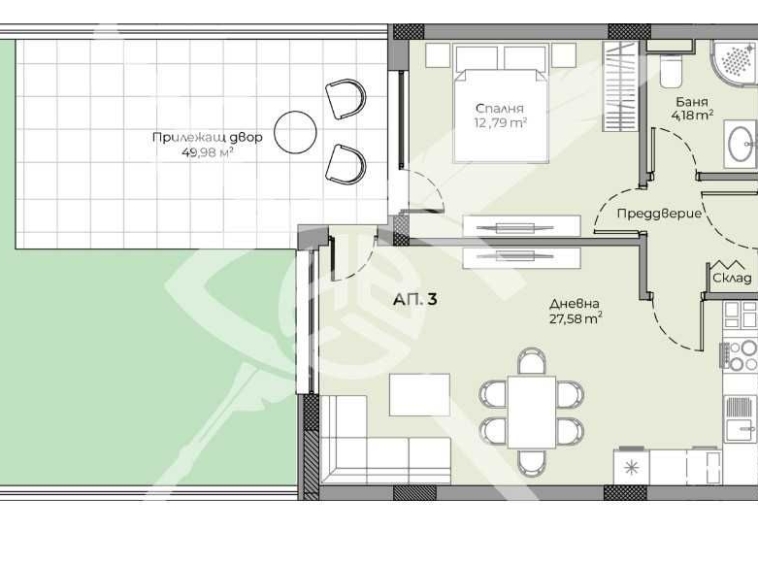 Двустаен апартамент в Пловдив, Христо Смирненски - 62 кв.м за 2022 €/кв.м - Снимка #1