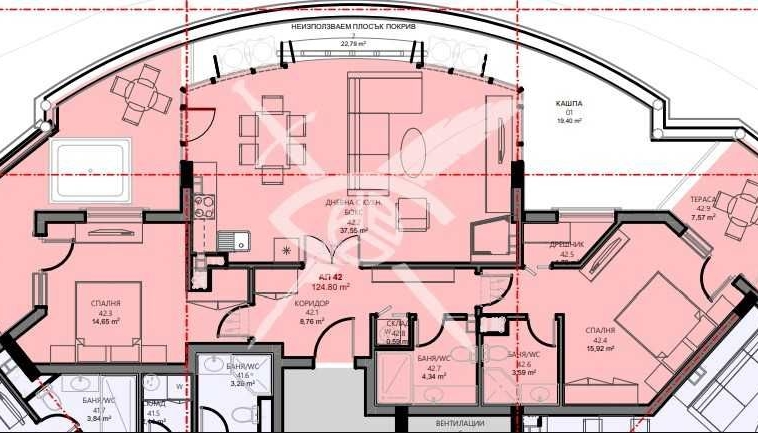 Тристаен апартамент в Поморие - 124 кв.м за 1169 €/кв.м - Снимка #1