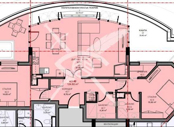 Тристаен апартамент в Поморие - 124 кв.м за 2292 €/кв.м - Снимка #1
