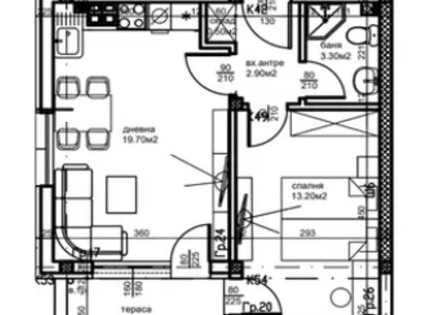 Двустаен апартамент в Пловдив, Център - 53 кв.м за 1689 €/кв.м - Снимка #1