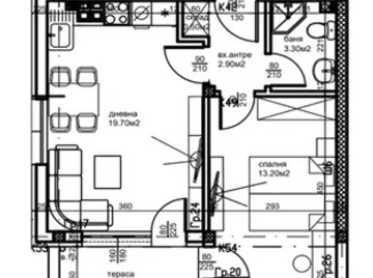 Двустаен апартамент в Пловдив, Център - 53 кв.м за 1689 €/кв.м - Снимка #1