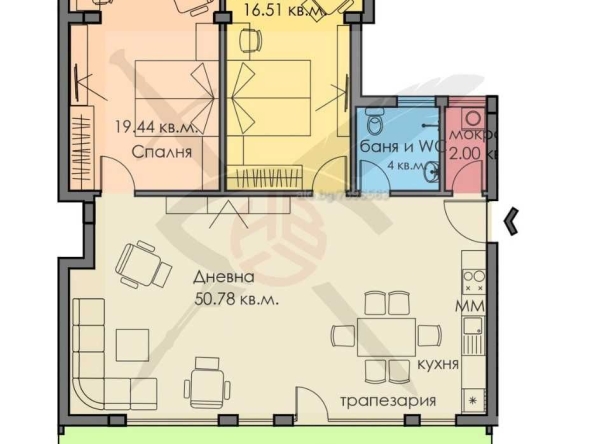 Тристаен апартамент в Бургас, Сарафово - 138 кв.м за 1096 €/кв.м - Снимка #1