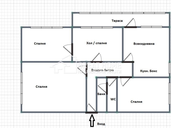 Многостаен апартамент в Търговище, Център - 105 кв.м за 1069 €/кв.м - Снимка #1
