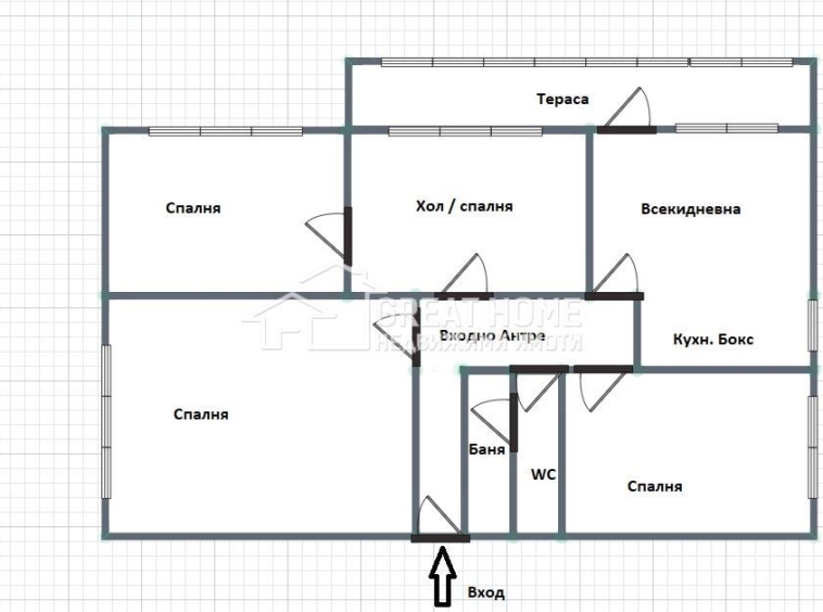 Многостаен апартамент в Търговище, Център - 105 кв.м за 1069 €/кв.м - Снимка #1