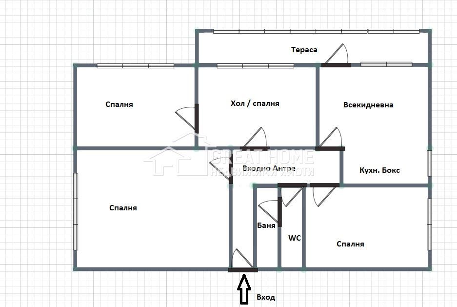 Многостаен апартамент в Търговище, Център - 105 кв.м за 1069 €/кв.м - Снимка #1