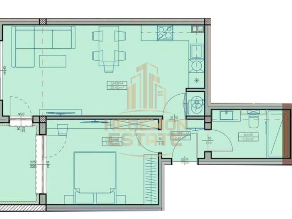 Двустаен апартамент в Варна, Кайсиева градина - 71 кв.м за 697 €/кв.м - Снимка #1