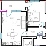 Двустаен апартамент в Варна, м-т Пчелина - 60 кв.м за 1202 €/кв.м - Снимка #1