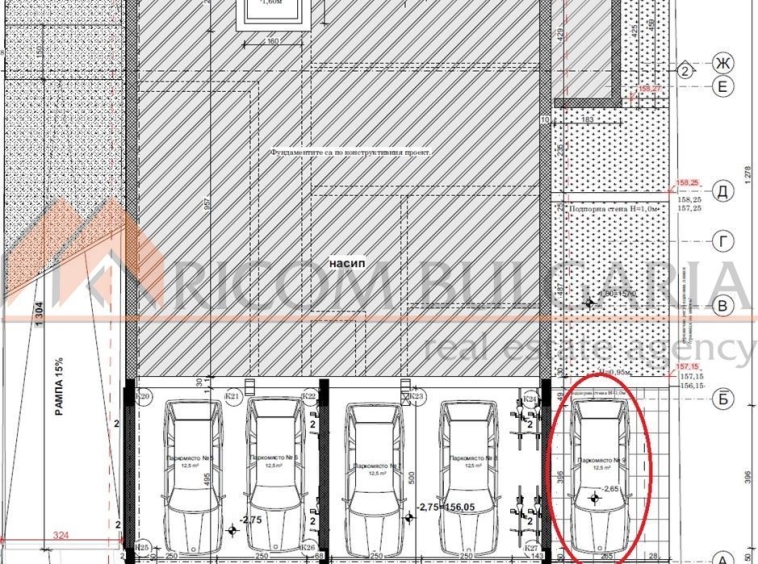 Гараж / Паркомясто в Варна, Виница - 12 кв.м за 425 €/кв.м - Снимка #1
