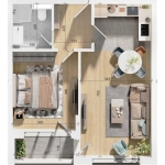 Двустаен апартамент в Пловдив, Тракия - 72 кв.м за 801 €/кв.м - Снимка #1