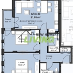 Тристаен апартамент в Пловдив, Христо Смирненски - 119 кв.м за 704 €/кв.м - Снимка #1