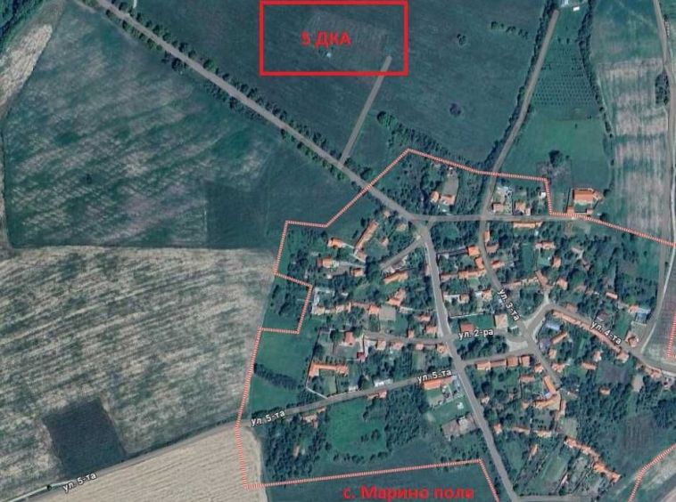 Дава се под наем Парцел в с. Марино поле, Област Пловдив - 5000 кв.м за 510 € - Снимка #1